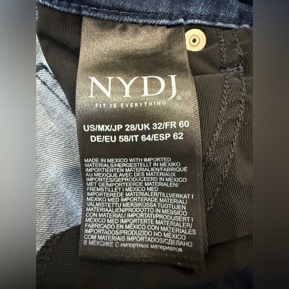 NYDJ Curves 360 Plus Size Slim Straight Capri Crop Jeans Size 28 - Picture 7 of 11